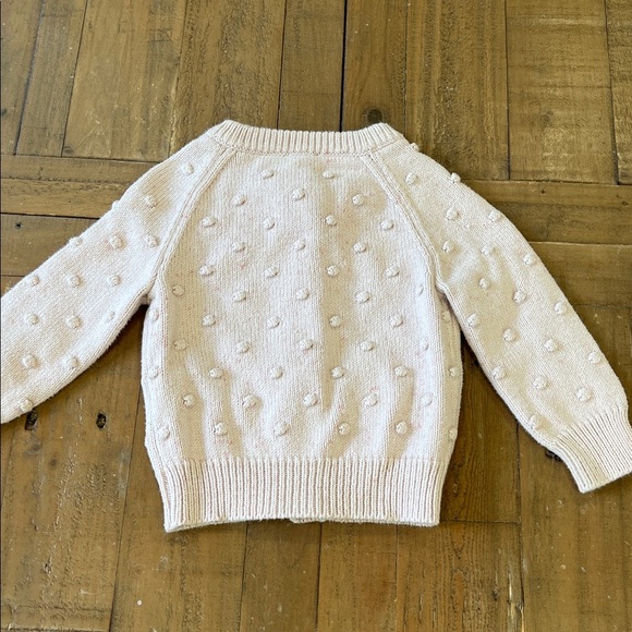 Jamie Kay pink speckled bauble knit Pom Pom cardigan sweater 12 months - Picture 5 of 6